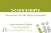 Screencasty jako wspomaganie dla szkoleń e-nauczycieli