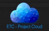 ETC "Project Cloud", QTR meeting @ Disney