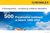 500 przykładów instalacji solarnych Hewalex