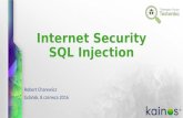 TGT#10 - Bezpieczeństwo Aplikacji Internetowych – SQL Injection - Robert Charewicz