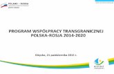 Program Polska Rosja 2014-2020
