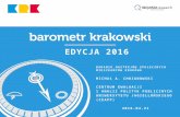 Inquisio - Barometr Krakowski 2016 - prezentacja na konferencję