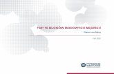 Top 10 blogów modowych męskich - raport medialny - I-VII 2015
