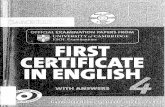 First certificate in english 4 Audio: youtube.com/channel/UCkPKakCNFDB3rQc4d-nIyJg