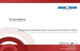 Diagnoza świadomości prawnej Polaków 2016