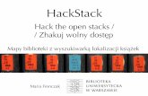 Hackstack | Zhakuj wolny dostęp | BiblioHakaton 2016