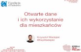 Smart City Wroclaw - Otwarte dane, wartość dla mieszkańców