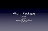 Atom package part1