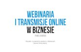Webinaria i Streamy Online w Biznesie
