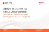 MySQL Tech Tour 2016 - Database-as-a-Service con MySQL e Oracle Openstack