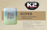 k2 Diper srodek do mycia samochodow ciezarowych, tirow, wagonow cystern, aut dostawczych i osobowych, autobusow, czyszczenia narzedzi w warsztacie, koncentrat usuwa silne zabrudzenia