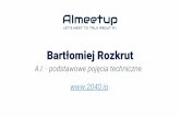 AIMeetup #2: A.I. - podstawowe pojęcia techniczne