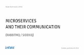 Microservieces and their communication (RabbitMQ/SIDEKIQ)