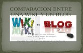 Comparacion entre una wiki  y un blog