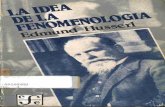 Edmund husserl, la idea de la fenomenologia