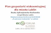 Plan gospodarki niskoemisyjnej ... beata jędrzejewska kozłowska urząd miasta lublin