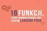 16 funkcji, które powinien posiadać kreator landing page