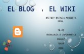 El blog  y  el wiki