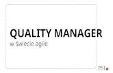 Quality Manager w świecie agile