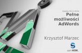 Możliwości reklamy w Google AdWords - semKRK #3.5 w Krakowie