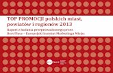 TOP PROMOCJI polskich miast, powiatów i regionów 2013