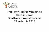 Rada Dzielnicy Oliwa -    spotkanie w sprawie problemów z parkowaniem 19.04.2016