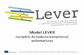 Model LEVER - narzędzie do potwierdzania kompetencji wolontariuszy