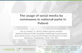 The usage of social media by communes in national parks in Poland