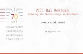 VIII Bal Rektora Uniwersytetu Ekonomicznego we Wrocławiu