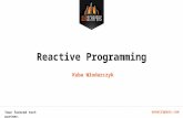 Reactive programming
