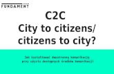 C2C  Miasto do mieszkańców - mieszkańcy do miasta? - @Kasia_lodz