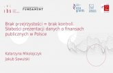 Słabość prezentacji danych o finansach publicznych w Polsce