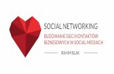 Rahim Blak, SOCIAL NETWORKING - twórz sieć kontaktów bezpośrednich w mediach społecznościowych, I ♥ Social Media, 2.03.2017
