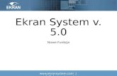 Ekran System 5.0 Nowe Funkcje (Release Notes)