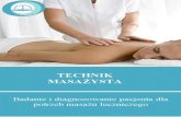 Badanie i diagnozowanie pacjenta dla potrzeb masażu leczniczego