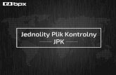 JPK - Jednolity Plik Kontrolny (BPX)
