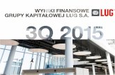 Wyniki Grupy Kapitałowej LUG S.A. za 3Q'2015