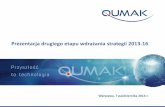 Prezentacja II etapu wdrażania strategii Qumak SA