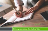 Aplikanci.profinfo.pl - sprzedaż książek dla Aplikantów