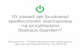 Startups.Garden 10 zasad jak budować społeczność startupową?