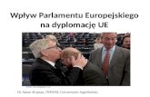 Wpływ Parlamentu Europejskiego na dyplomację UE