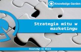 Knowledge to Inspire - Strategia mitu w marketingu