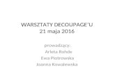 Warsztaty decoupage’u
