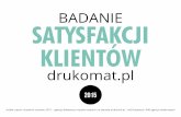 Badanie satysfakcji Klientów drukomat.pl