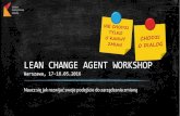 Lean Change Agent Workshop Warszawa