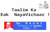 New Education Model by dr mandi