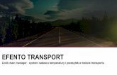 Efento Transport - Cold chain manager: nadzór temperatury i przesyłek w trakcie transportu