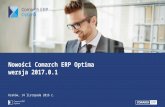 Nowości w Comarch ERP Optima 2017.0.1 i Comarch ERP e-Pracownik 2017.0.1