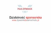 MAX-DYWANIK about us - działalność sponsorska