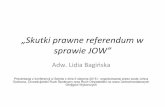Skutki prawne referendum w sprawie JOW
